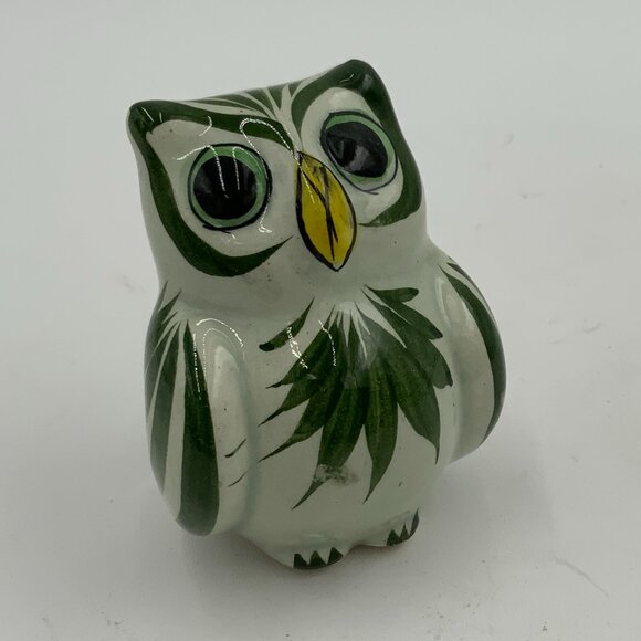 Ceramica Artistica Tonala Vintage Owl Signed CAT MEXICO - Picture 3 of 7
